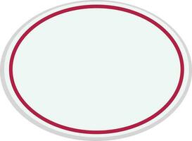 oval forma adesivo, tag ou rótulo ícone. vetor