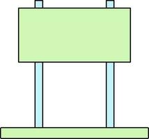 tabuleta ícone dentro verde e azul cor. vetor