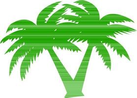 verde ilustração do coco árvores vetor