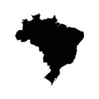 silhueta mapa do Brasil vetor