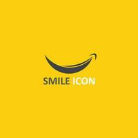 ícone de sorriso, sorriso, design de vetor de logotipo negócios de emoticons felizes, design engraçado e felicidade de emoji de vetor