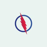 logotipo e símbolos do ícone do relâmpago elétrico do flash vetor