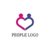 logotipo de pessoas, equipe, sucesso de pessoas, trabalho, grupo e comunidade, vetor de logotipo de empresa e empresa de grupo e cuidados de design, ícone de família logotipo de sucesso