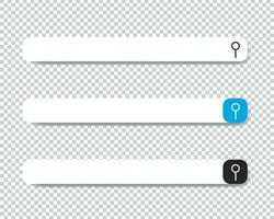 procurar Barra para rede navegador. conjunto do procurar Barra modelos para do utilizador interface, rede projeto, Móvel inscrição vetor