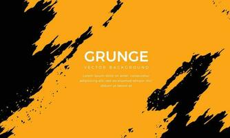 abstrato Preto e laranja fundo com grunge textura. colorida fundo Projeto. laranja e Preto vetor grunge texturizado fundo