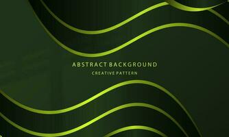 abstrato geométrico gradiente fundo líquido onda forma verde cor musgo elegante simples atraente para poster apresentação eps 10 vetor