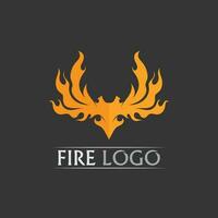 logotipo e ícone de fogo, elemento flamejante vetorial chama ilustração design energia, quente, aviso, sinal de cozimento, logotipo, ícone, luz, energia, calor vetor