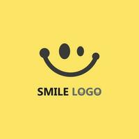 ícone de sorriso, sorriso, design de vetor de logotipo negócios de emoticons felizes, design engraçado e felicidade de emoji de vetor