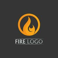 logotipo e ícone de fogo, elemento flamejante vetorial chama ilustração design energia, quente, aviso, sinal de cozimento, logotipo, ícone, luz, energia, calor vetor