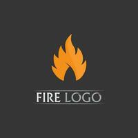 logotipo e ícone de fogo, elemento flamejante vetorial chama ilustração design energia, quente, aviso, sinal de cozimento, logotipo, ícone, luz, energia, calor vetor