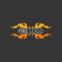 logotipo e ícone de fogo, elemento flamejante vetorial chama ilustração design energia, quente, aviso, sinal de cozimento, logotipo, ícone, luz, energia, calor vetor