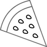 linha arte ilustração do pizza ícone. vetor