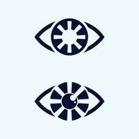 design de logotipo de vetor para cuidados com os olhos