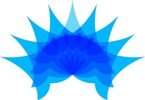criativo o negócio símbolo dentro azul cor. vetor