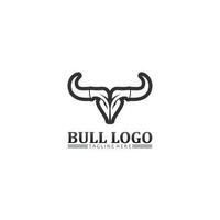 cabeça de búfalo de touro, vaca, vetor de design de logotipo de mascote animal para búfalo de chifre de esporte, animal, mamíferos, logotipo de cabeça, selvagem, matador