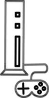 linha arte ilustração do Carregando servidor com controle ícone. vetor