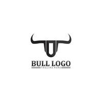 cabeça de búfalo de touro, vaca, vetor de design de logotipo de mascote animal para búfalo de chifre de esporte, animal, mamíferos, logotipo de cabeça, selvagem, matador