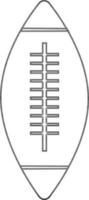 rúgbi bola ícone para jogando conceito dentro AVC. vetor