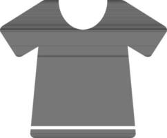 vetor plano camiseta ícone dentro Preto cor.