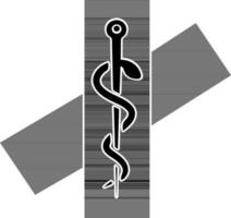 vetor caduceu médico símbolo ícone.