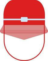 vermelho capacete ícone para fogo conceito dentro ilustração. vetor