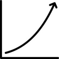 acima seta linha gráfico ícone em branco fundo. vetor