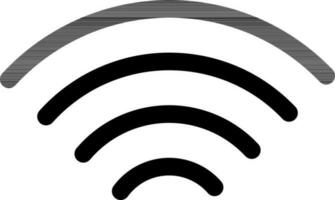 Preto linha arte ilustração do Wi-fi ícone. vetor