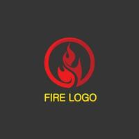 logotipo e ícone de fogo, elemento flamejante vetorial chama ilustração design energia, quente, aviso, sinal de cozimento, logotipo, ícone, luz, energia, calor vetor