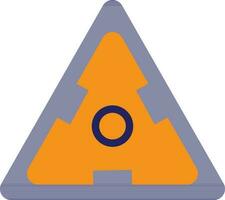 triangular forma do spinner brinquedo com laranja e azul cor. vetor
