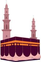 ilustração do uma kaaba shareef. vetor