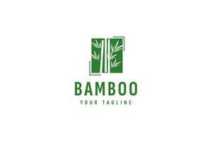 ilustração de ícone de vetor de logotipo de bambu