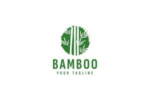 ilustração de ícone de vetor de logotipo de bambu