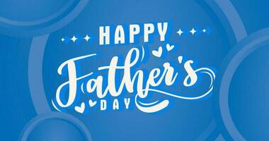 uma azul fundo com a palavras feliz do pai dia escrito dentro branco cartas vetor
