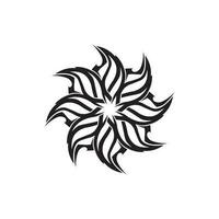 tribal, clássico, preto, étnico, ícone, tatuagem, vetorial, ilustração, logotipo, desenho vetor