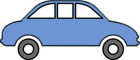 plano estilo ilustração do uma carro. vetor