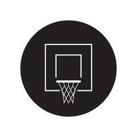 ícone da cesta de basquete vetor
