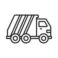 lixo caminhão ícone vetor