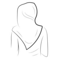 hijab vetor ilustração Projeto