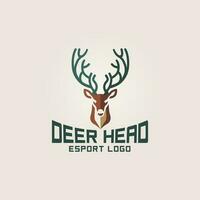 veado logotipo esport equipe Projeto jogos mascote vetor