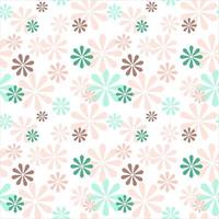 Vector seamless fofo minimalista delicado padrão floral