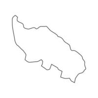 Zabljak município mapa, administrativo subdivisão do Montenegro. vetor ilustração.