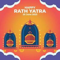 Ratha yatra Índia vetor