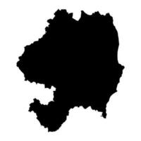 município Wicklow mapa, administrativo condados do Irlanda. vetor ilustração.