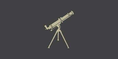 telescópio simples ícone projeto, logotipo Projeto vetor