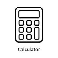 calculadora vetor esboço ícone Projeto ilustração. do utilizador interface símbolo em branco fundo eps 10 Arquivo