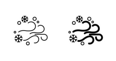 ícone de vetor de nevasca