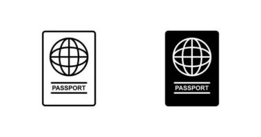 ícone de vetor de passaporte