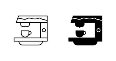 ícone de vetor de máquina de café