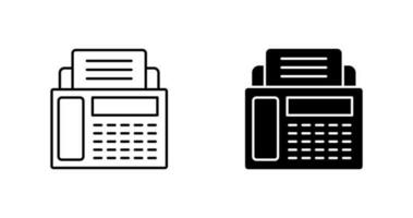 ícone de vetor de máquina de fax