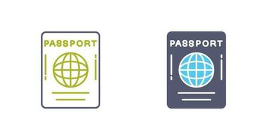 ícone de vetor de passaporte